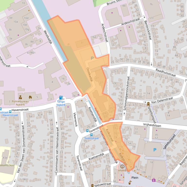 Kaart van postcodegebied 3861AK.