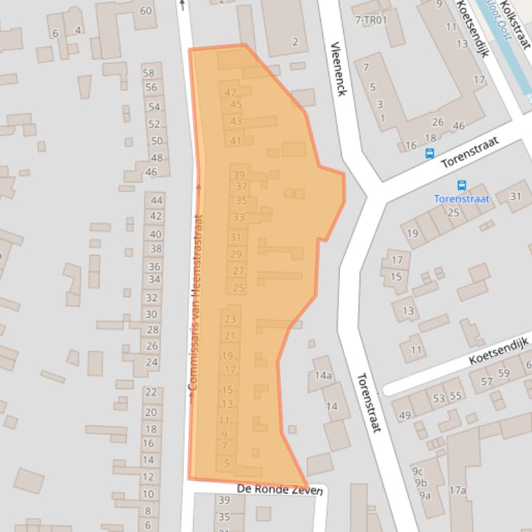 Kaart van postcodegebied 3861AR.