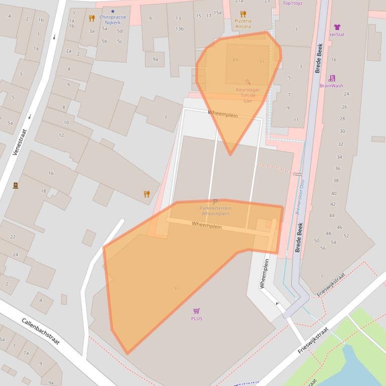 Kaart van postcodegebied 3861BB.