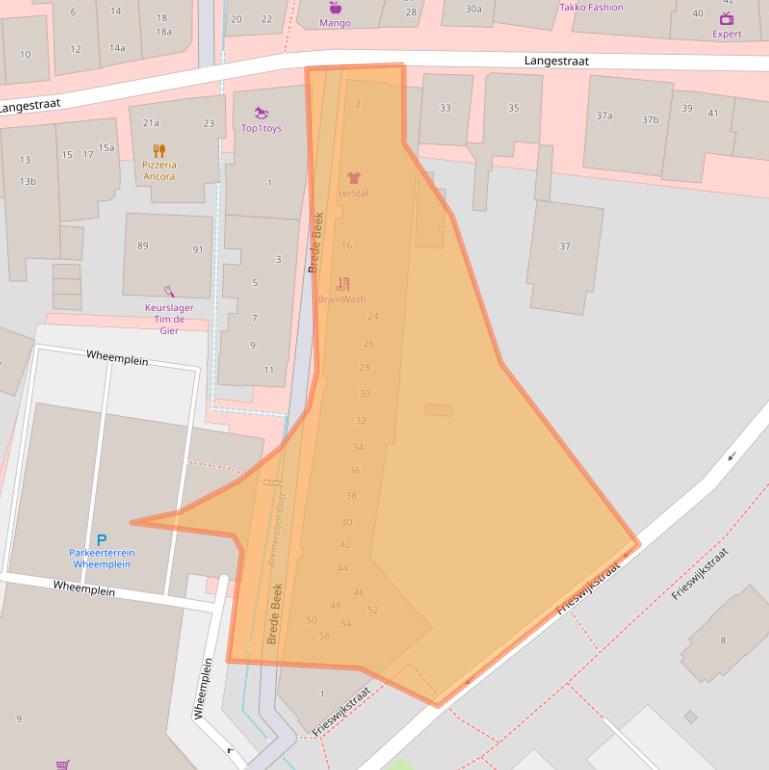 Kaart van postcodegebied 3861BD.