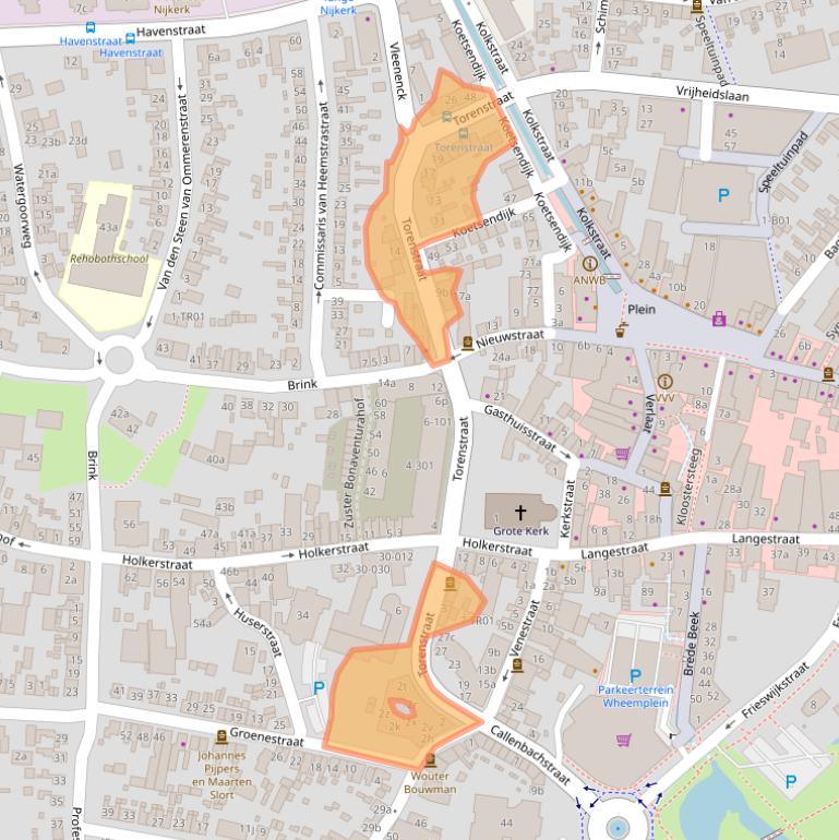 Kaart van postcodegebied 3861BT.