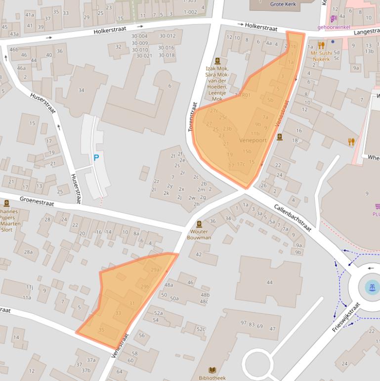 Kaart van postcodegebied 3861BV.