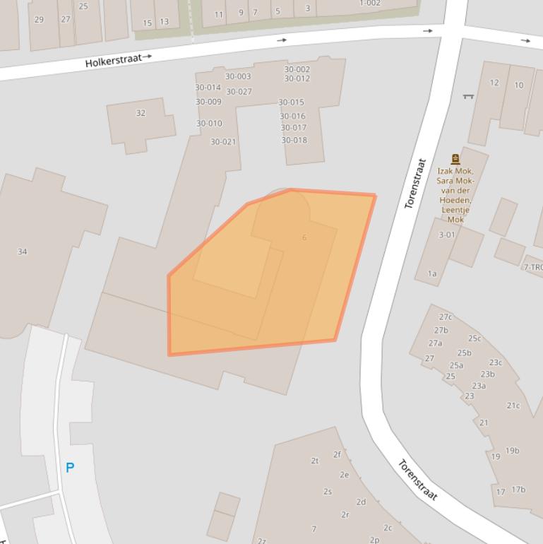 Kaart van postcodegebied 3861CK.