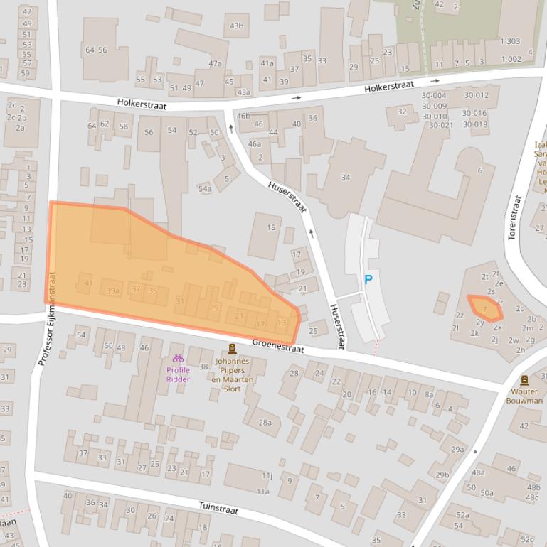 Kaart van postcodegebied 3861CL.