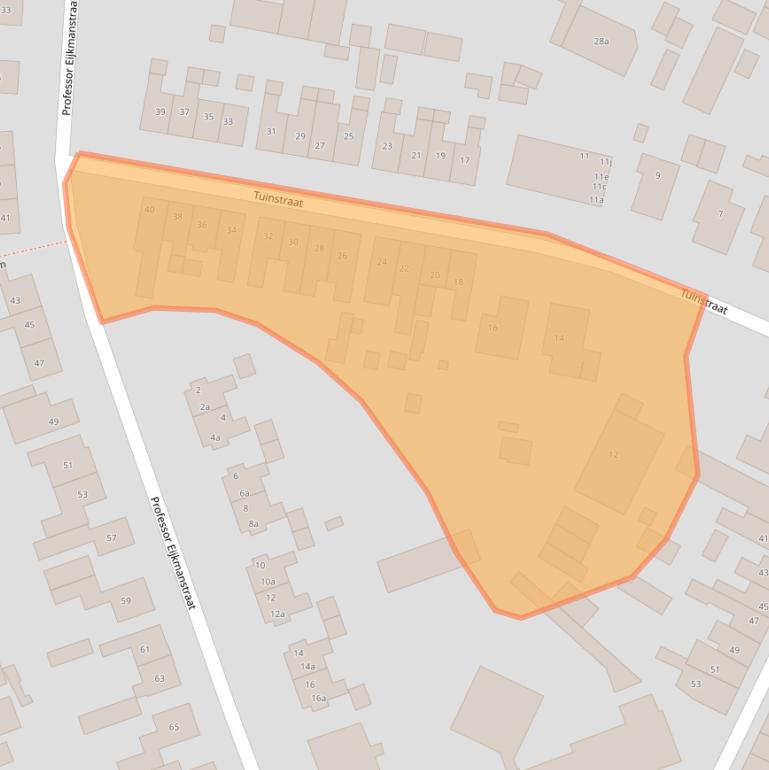 Kaart van postcodegebied 3861CV.