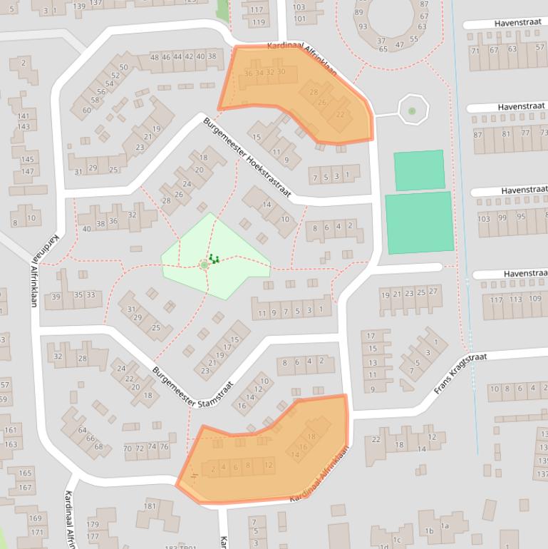Kaart van postcodegebied 3861DG.
