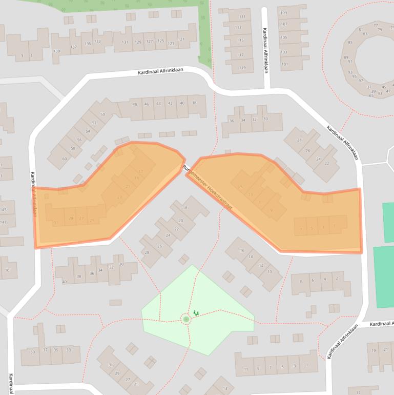 Kaart van postcodegebied 3861DM.