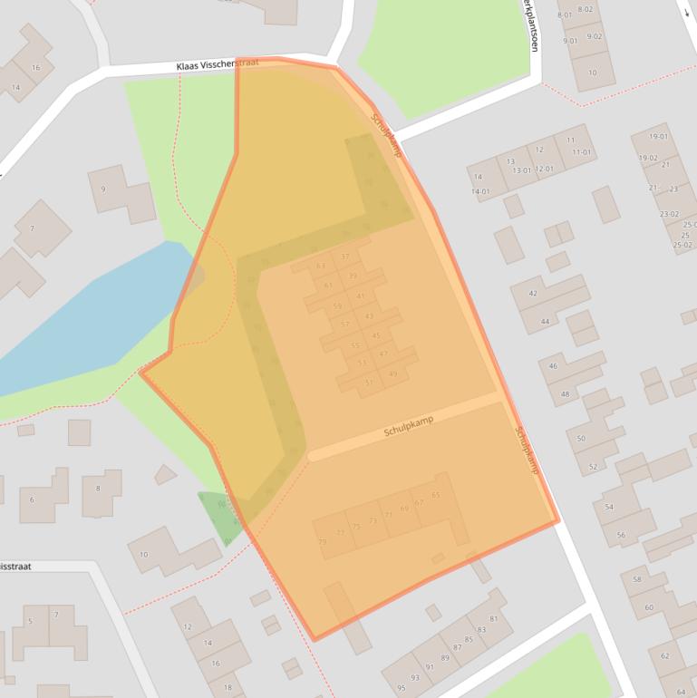 Kaart van postcodegebied 3861EG.