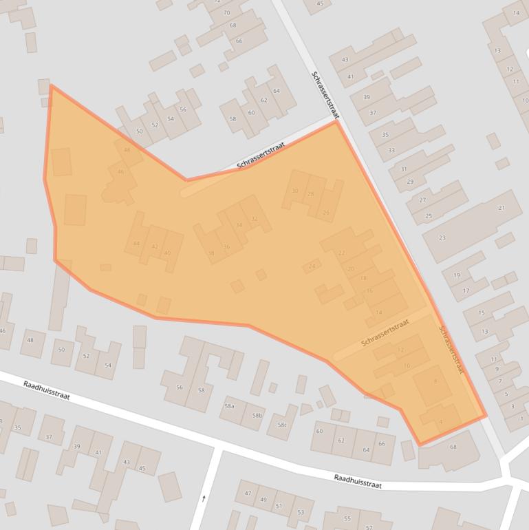 Kaart van postcodegebied 3861KM.