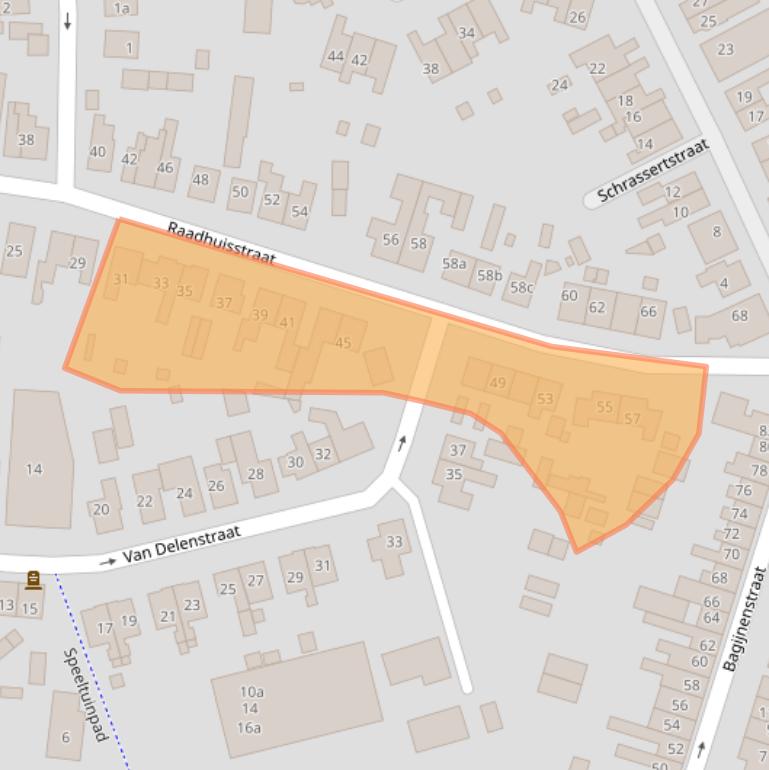 Kaart van postcodegebied 3861KR.