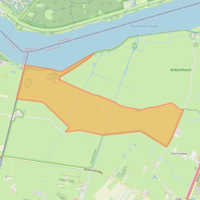 Kaart van postcodegebied 3861ME.