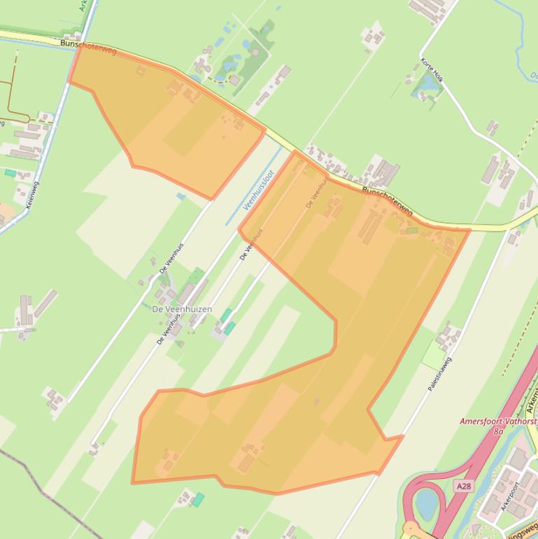 Kaart van postcodegebied 3861ML.