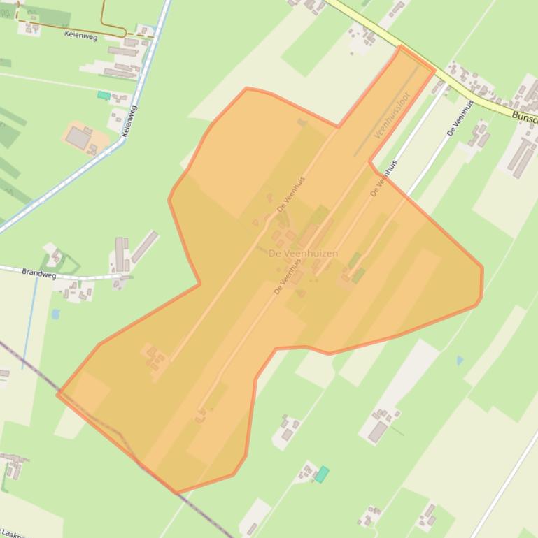 Kaart van postcodegebied 3861MN.