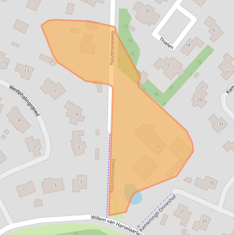 Kaart van postcodegebied 3861PH.