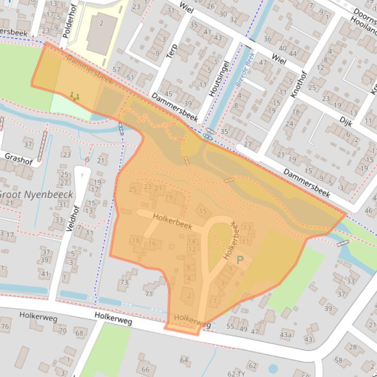 Kaart van postcodegebied 3861PP.