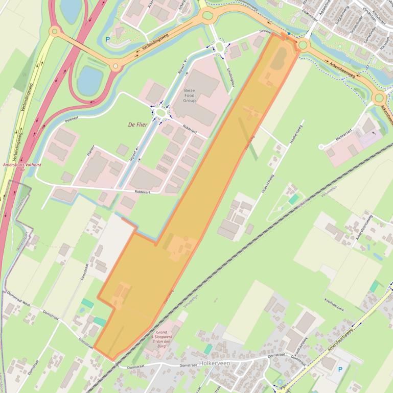 Kaart van postcodegebied 3861PX.