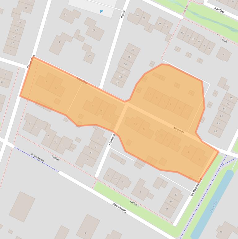 Kaart van postcodegebied 3861TV.