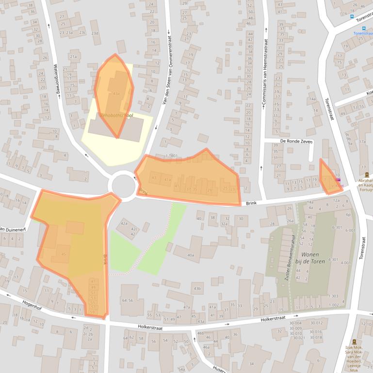 Kaart van postcodegebied 3861VA.