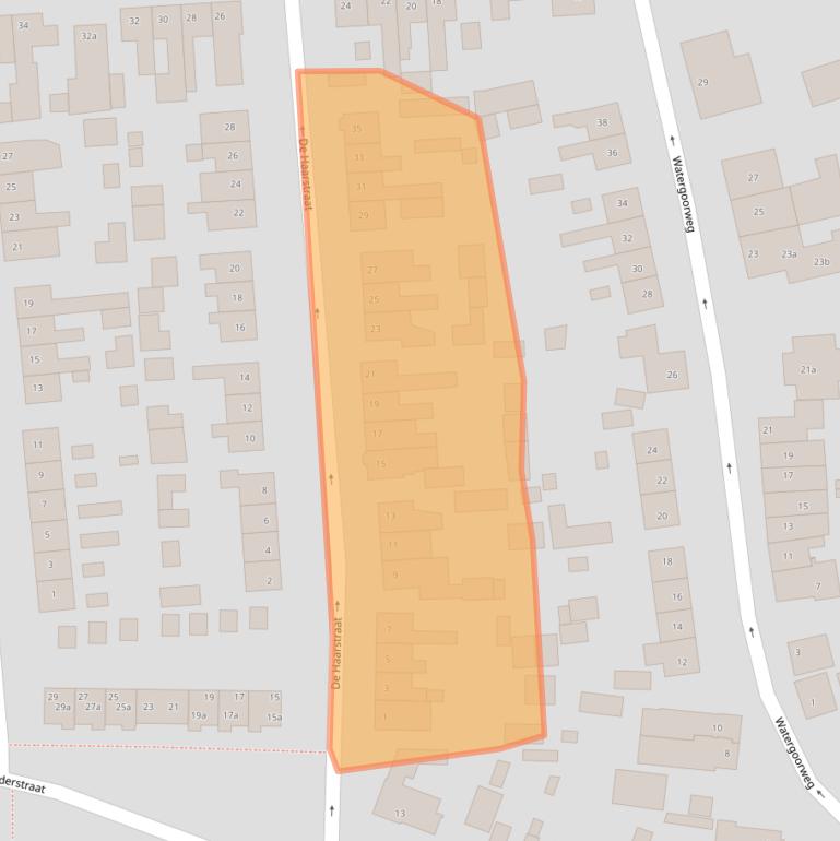 Kaart van postcodegebied 3861VE.