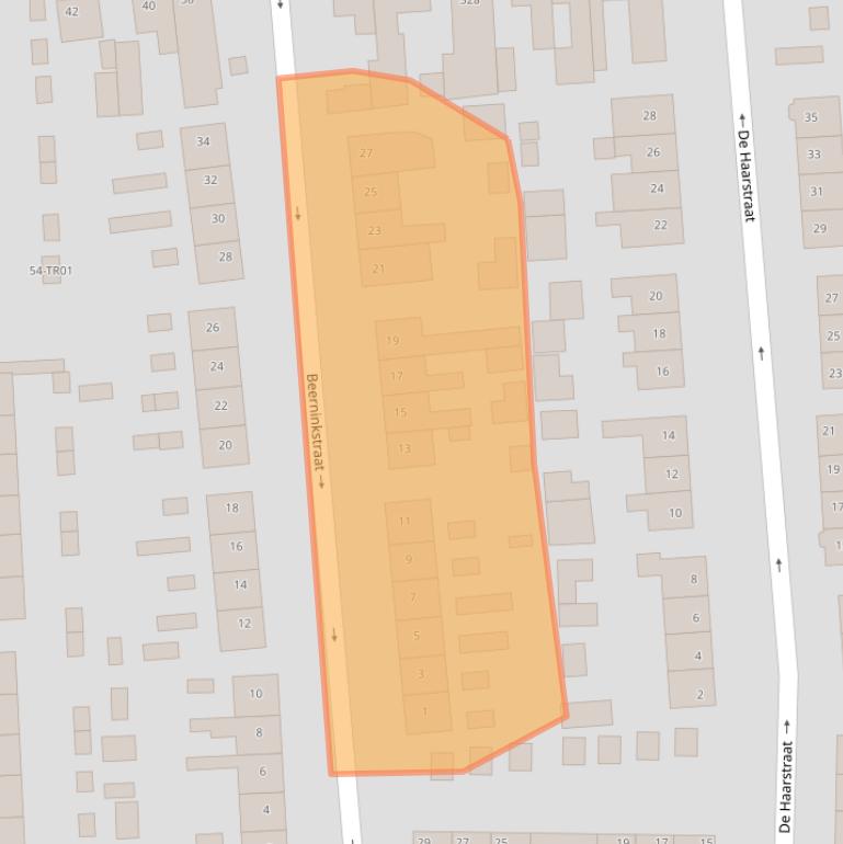 Kaart van postcodegebied 3861VH.