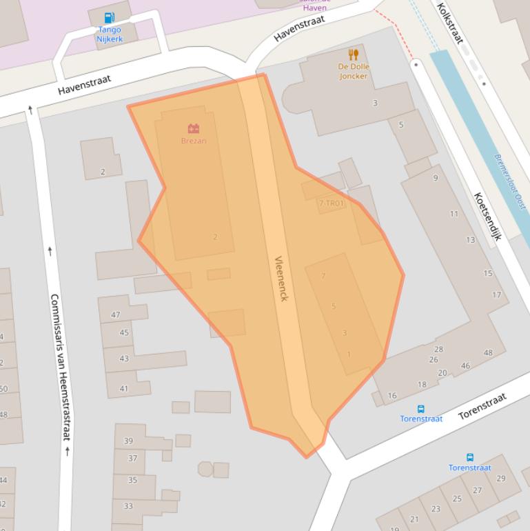 Kaart van postcodegebied 3861VR.