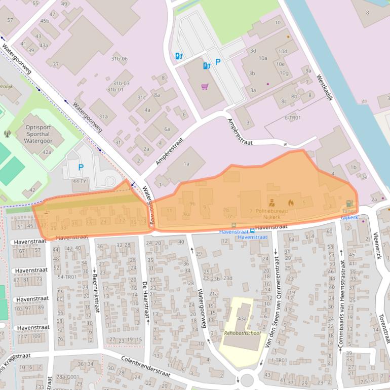 Kaart van postcodegebied 3861VS.