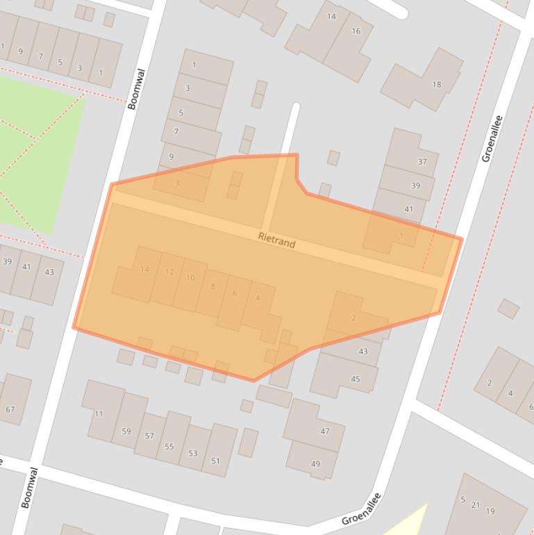 Kaart van postcodegebied 3861XR.