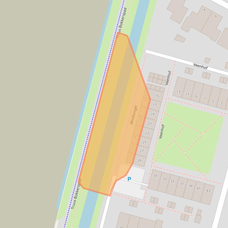 Kaart van postcodegebied 3861XT.