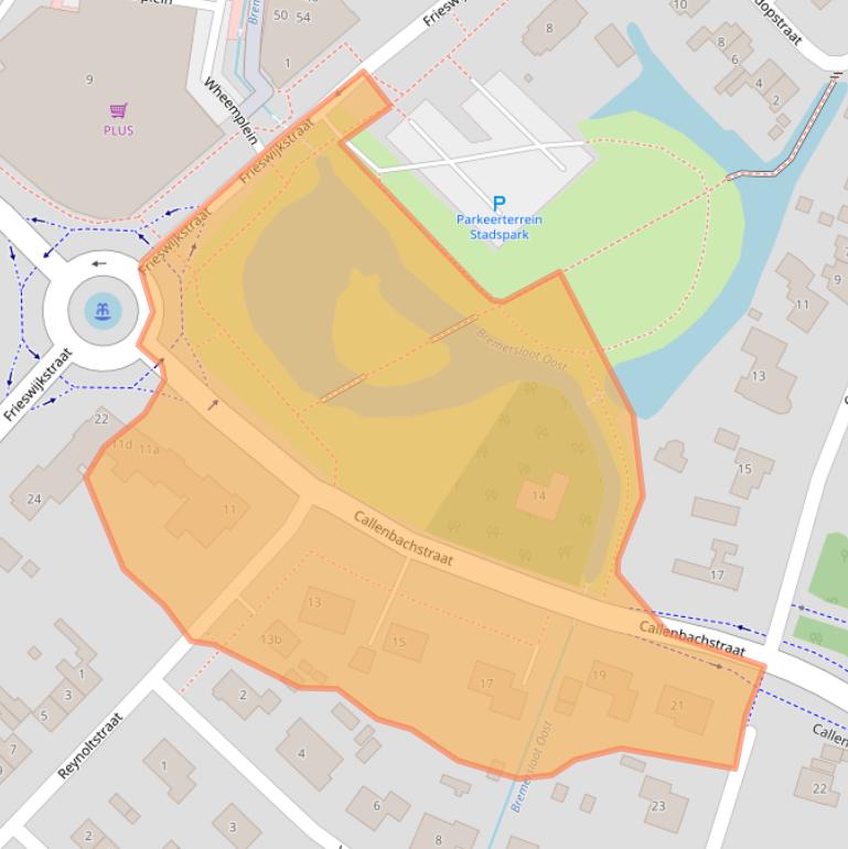 Kaart van postcodegebied 3862AH.