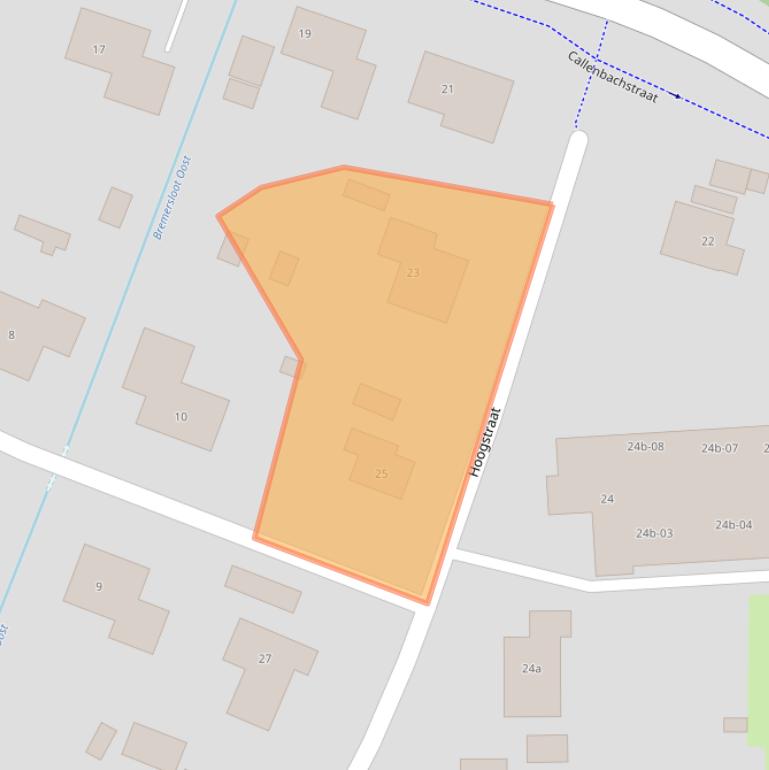 Kaart van postcodegebied 3862AJ.