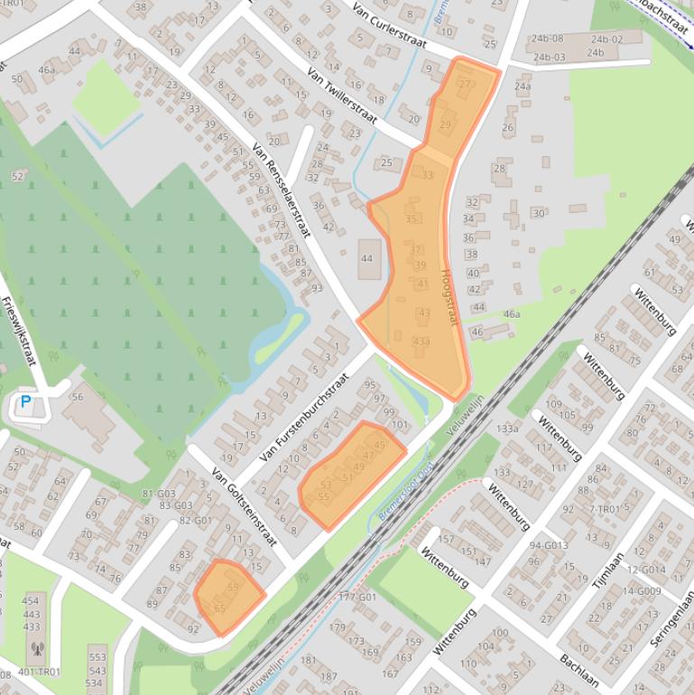 Kaart van postcodegebied 3862AK.