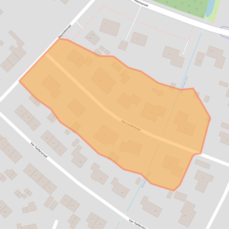 Kaart van postcodegebied 3862AV.