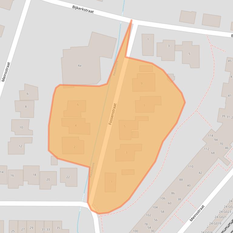 Kaart van postcodegebied 3862AZ.