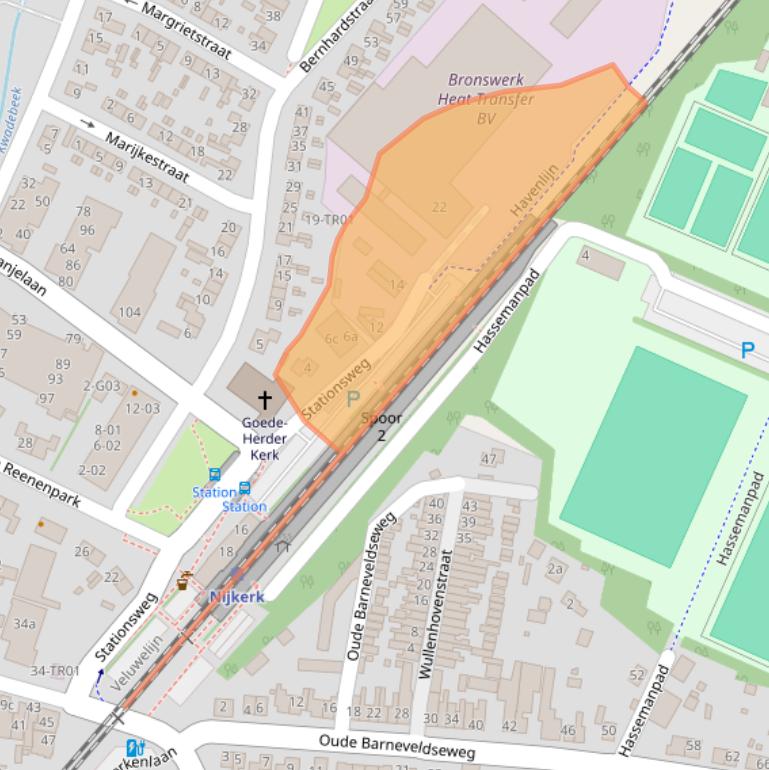 Kaart van postcodegebied 3862CG.