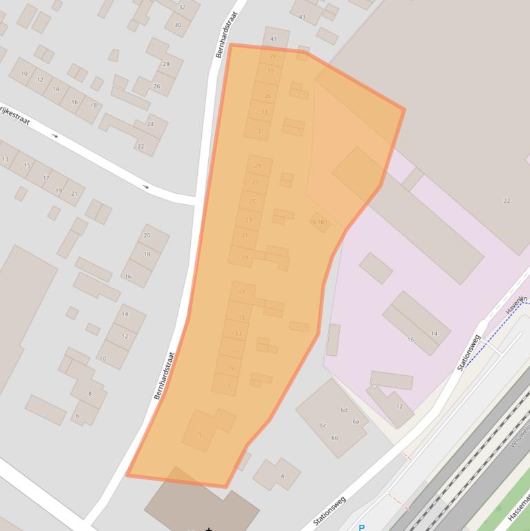 Kaart van postcodegebied 3862CH.