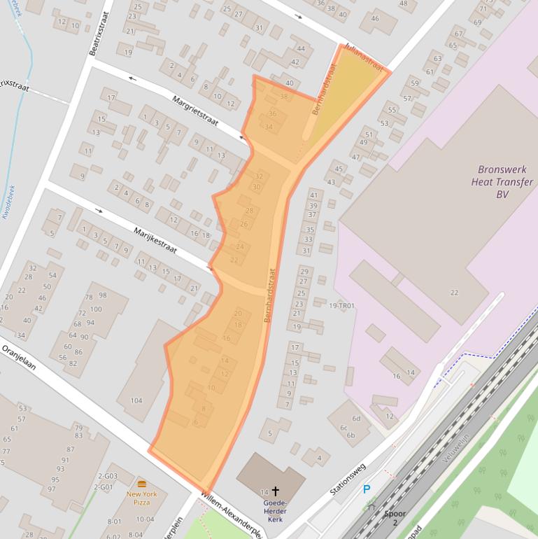 Kaart van postcodegebied 3862CK.