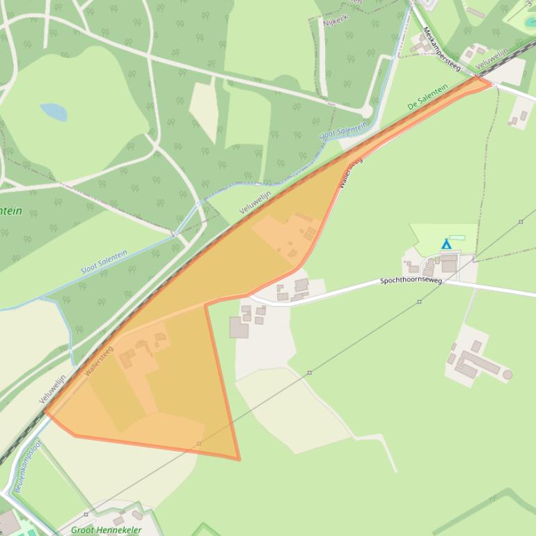 Kaart van postcodegebied 3862DC.