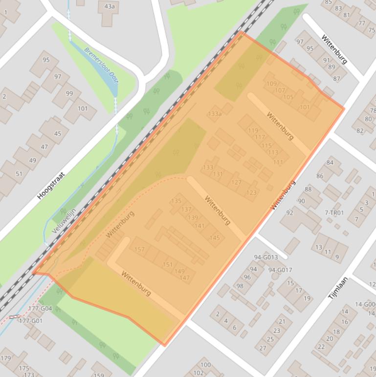 Kaart van postcodegebied 3862ED.