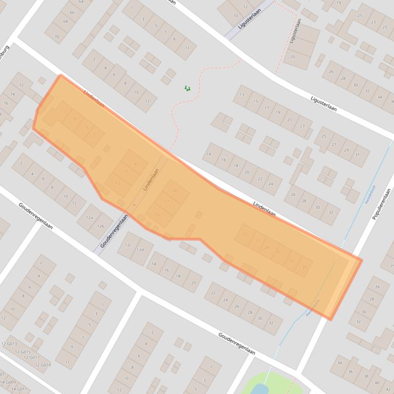 Kaart van postcodegebied 3862EL.