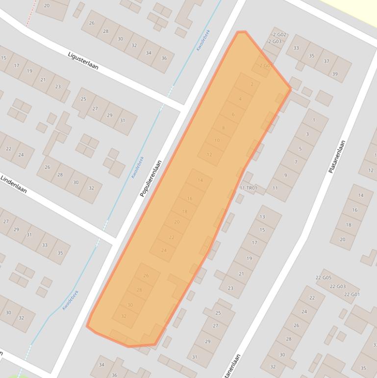 Kaart van postcodegebied 3862ER.