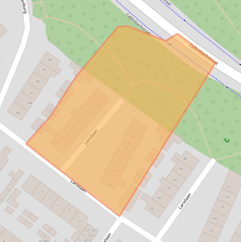 Kaart van postcodegebied 3862ET.