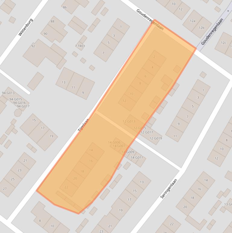 Kaart van postcodegebied 3862GE.