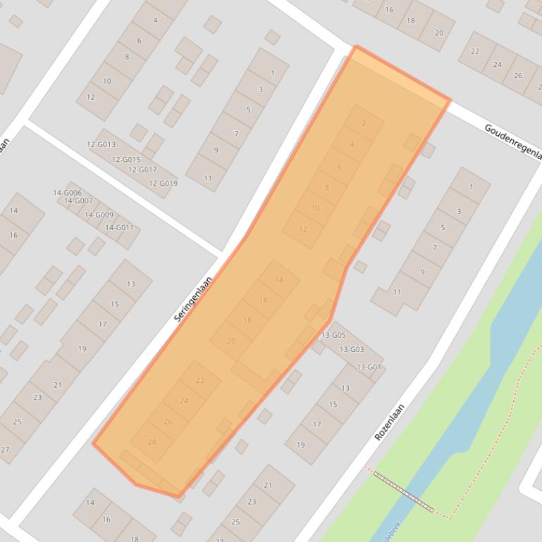 Kaart van postcodegebied 3862GH.