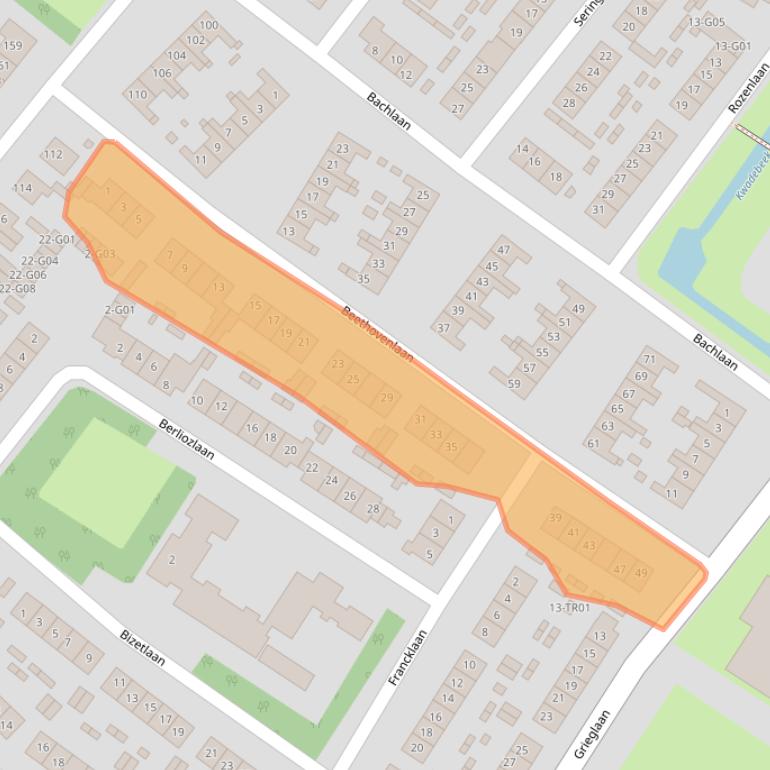 Kaart van postcodegebied 3862GN.