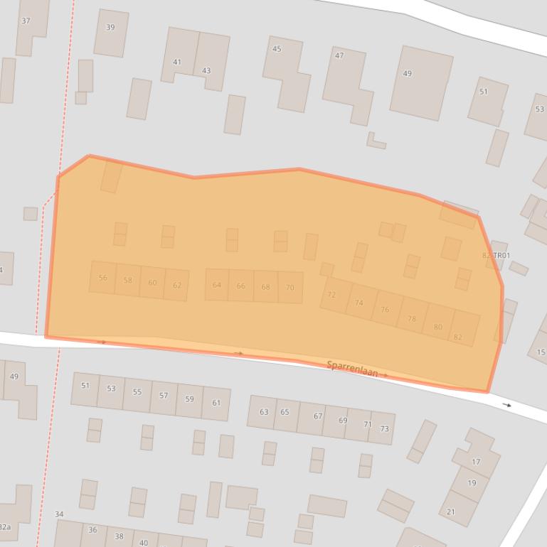 Kaart van postcodegebied 3862HE.