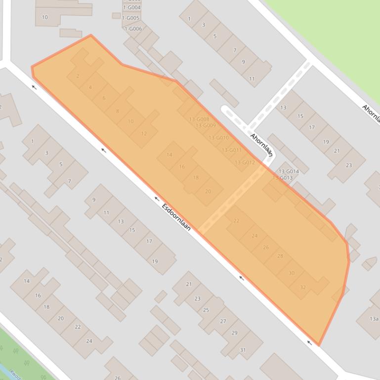 Kaart van postcodegebied 3862HJ.