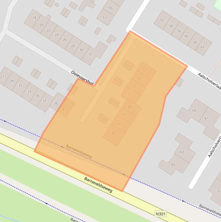 Kaart van postcodegebied 3862KR.