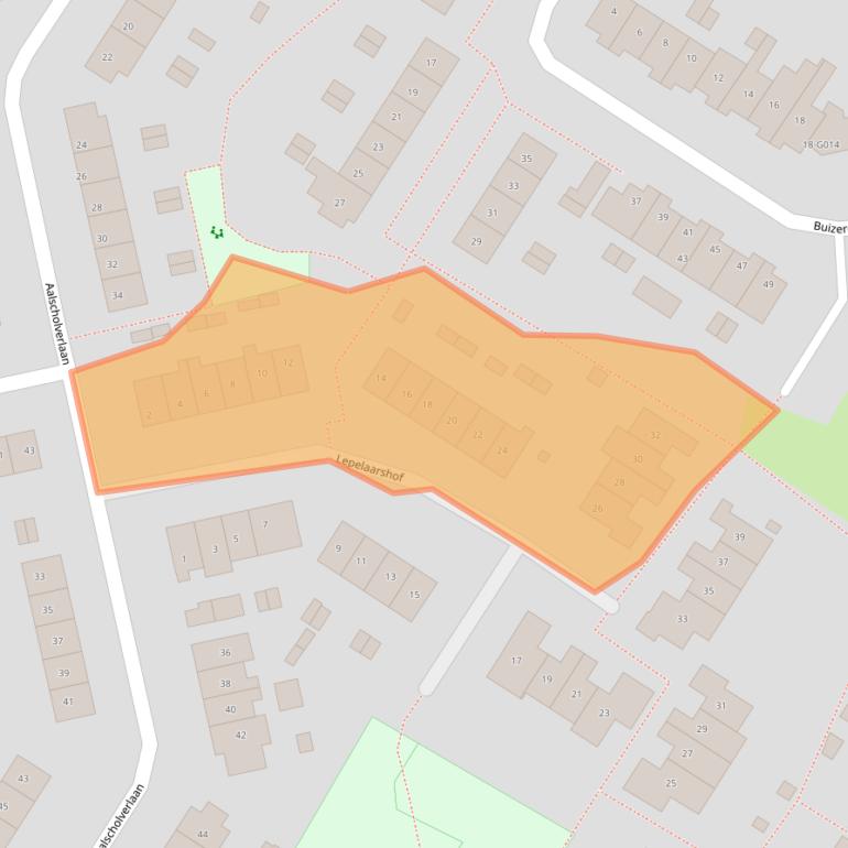 Kaart van postcodegebied 3862KV.
