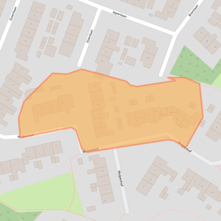 Kaart van postcodegebied 3862LD.