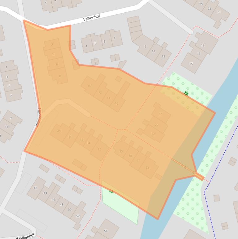 Kaart van postcodegebied 3862LR.
